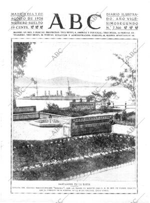 ABC MADRID 03-08-1926 página 1
