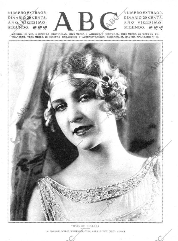 ABC MADRID 08-08-1926 página 1