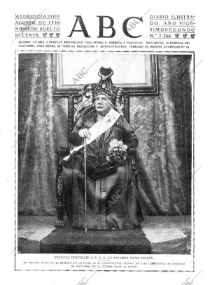 ABC MADRID 10-08-1926 página 1