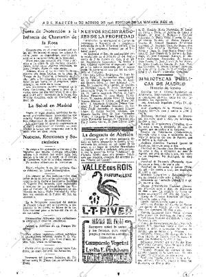 ABC MADRID 10-08-1926 página 16