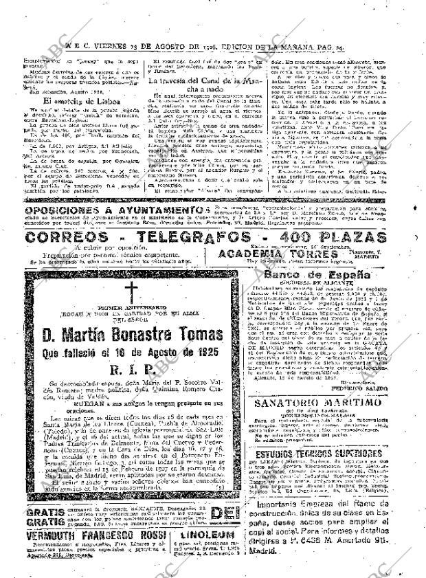 ABC MADRID 13-08-1926 página 24
