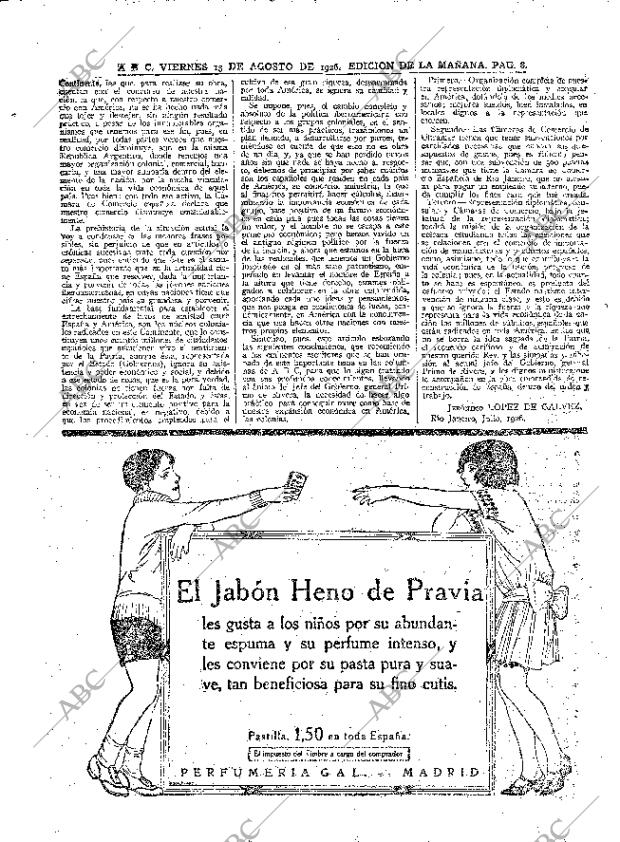 ABC MADRID 13-08-1926 página 8