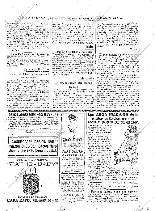ABC MADRID 14-08-1926 página 21