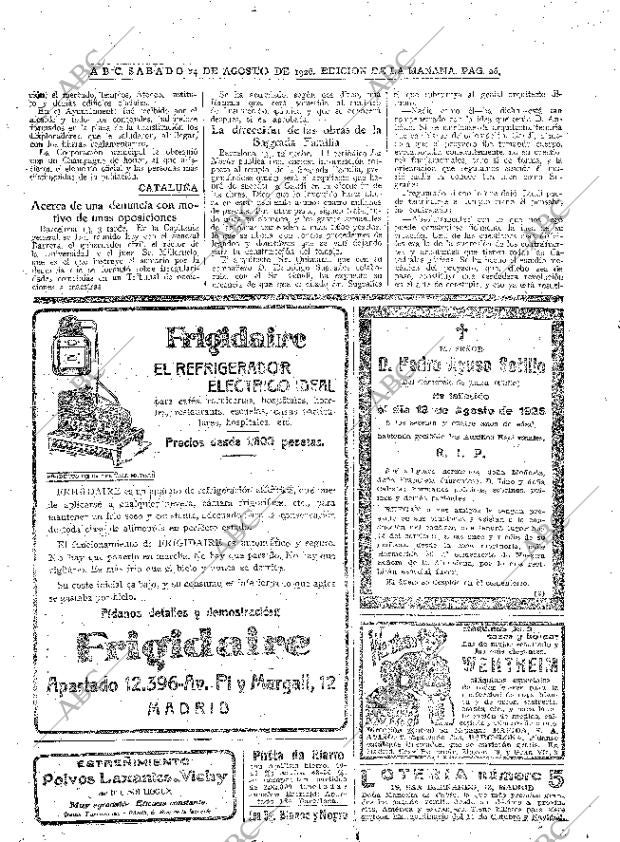 ABC MADRID 14-08-1926 página 26