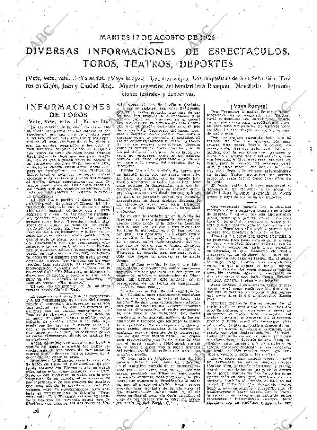 ABC MADRID 17-08-1926 página 26