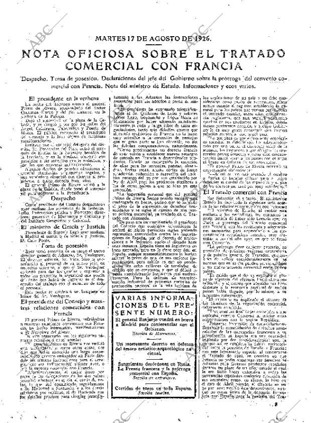 ABC MADRID 17-08-1926 página 7