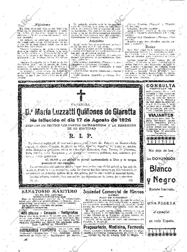 ABC MADRID 18-08-1926 página 28