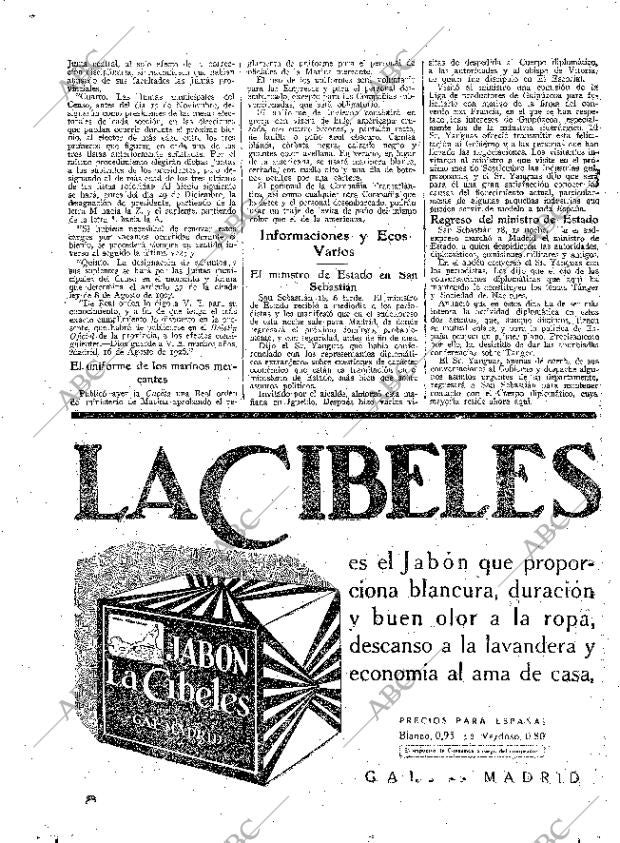 ABC MADRID 19-08-1926 página 10