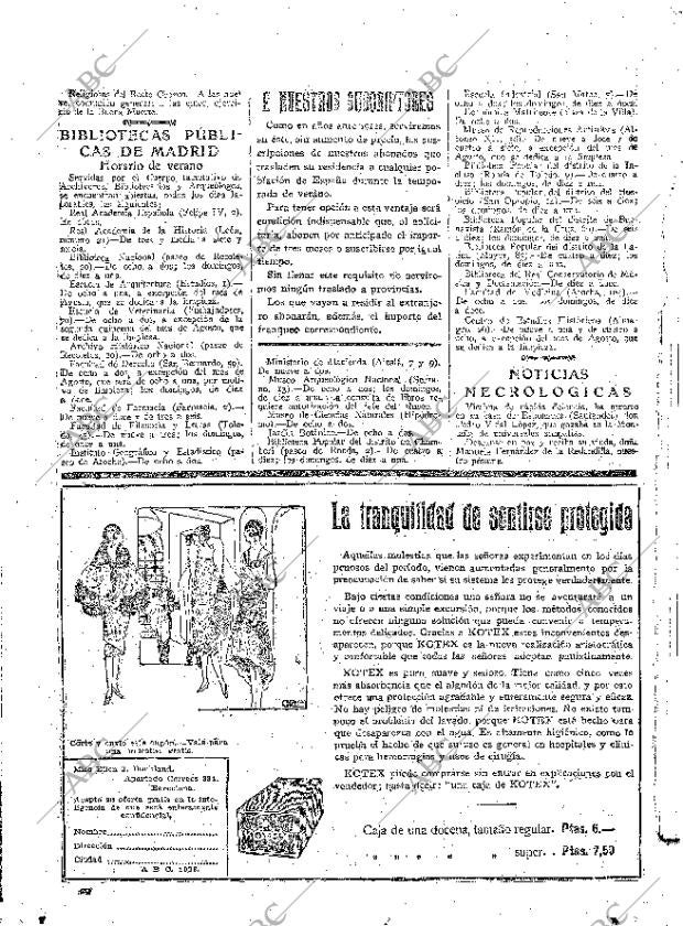 ABC MADRID 19-08-1926 página 20