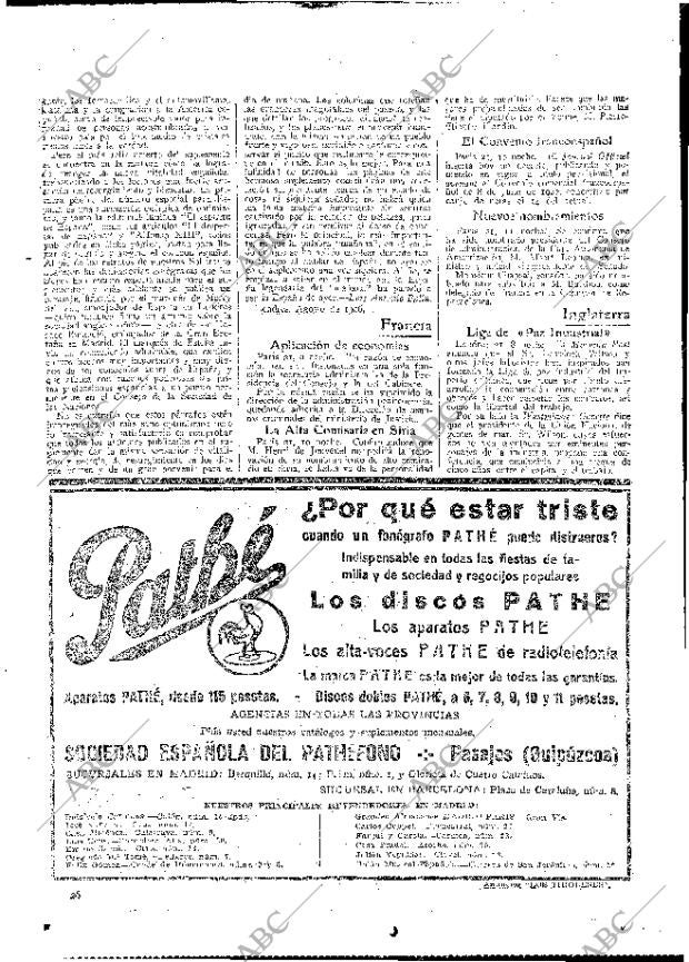 ABC MADRID 22-08-1926 página 26