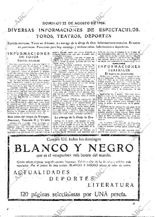 ABC MADRID 22-08-1926 página 31