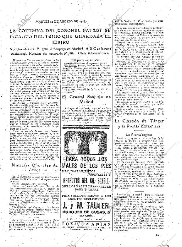ABC MADRID 24-08-1926 página 13