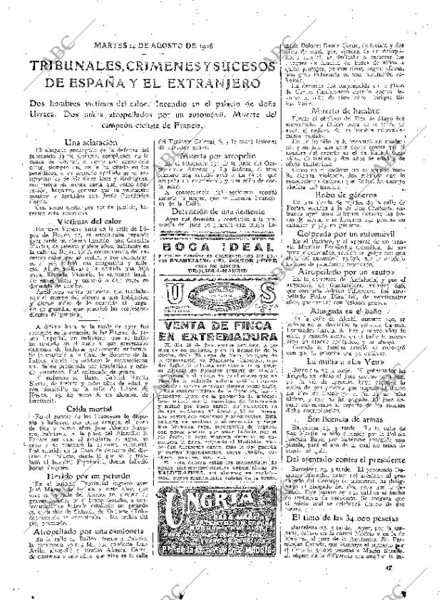 ABC MADRID 24-08-1926 página 17