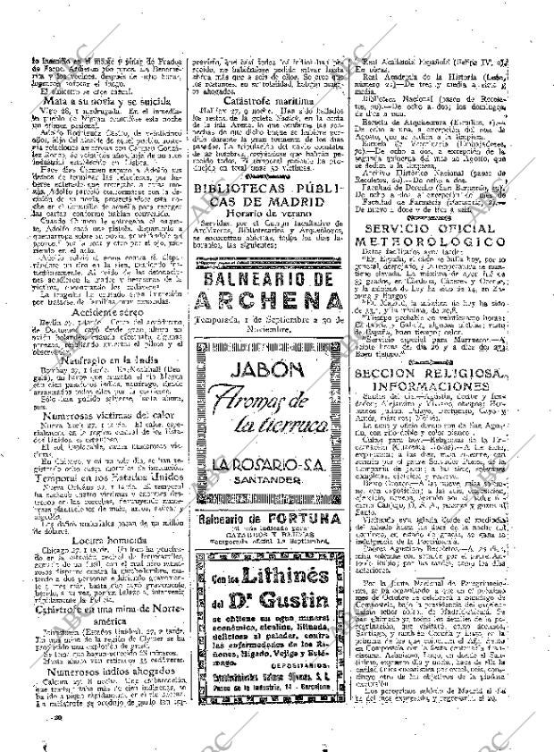 ABC MADRID 28-08-1926 página 20