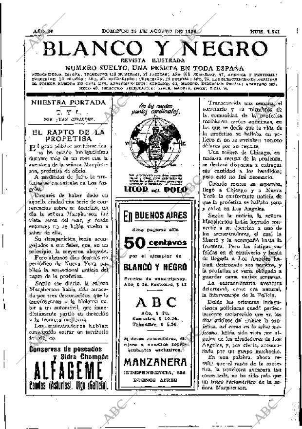 BLANCO Y NEGRO MADRID 29-08-1926 página 3