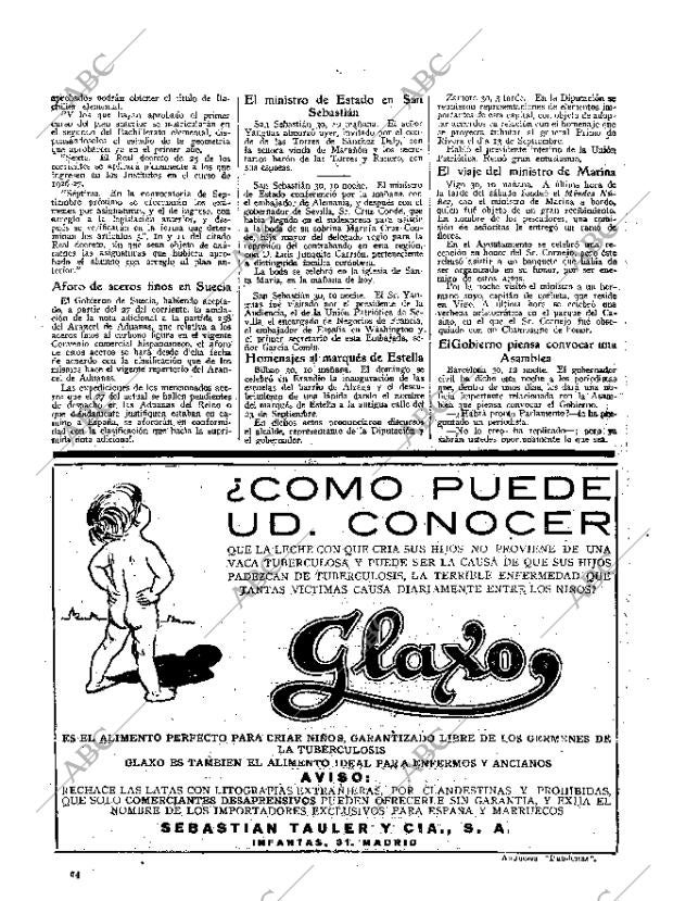 ABC MADRID 31-08-1926 página 14