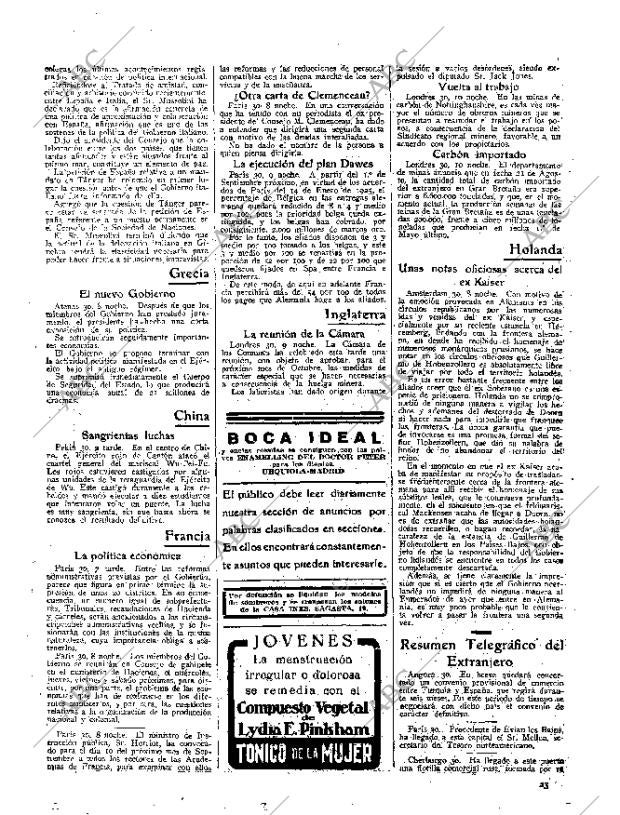 ABC MADRID 31-08-1926 página 23