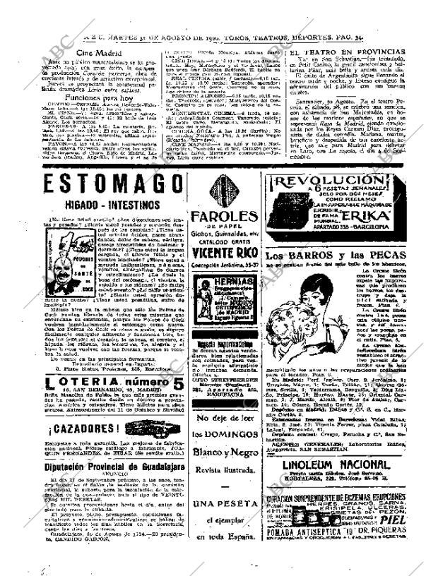 ABC MADRID 31-08-1926 página 34