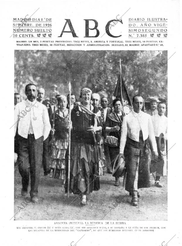 ABC MADRID 01-09-1926 página 1