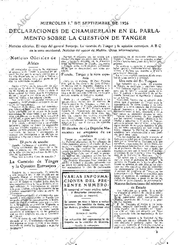 ABC MADRID 01-09-1926 página 9
