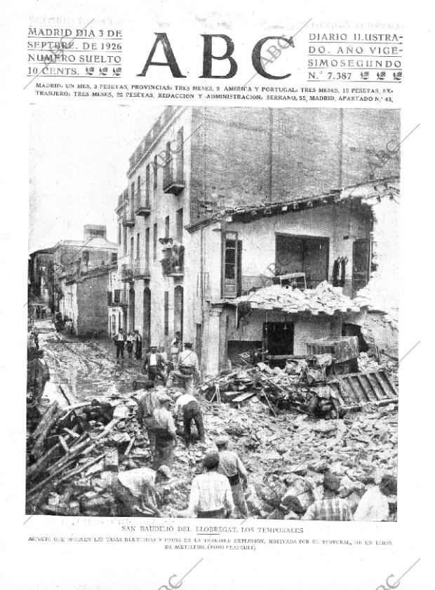 ABC MADRID 03-09-1926 página 1