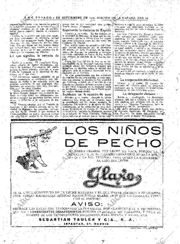 ABC MADRID 04-09-1926 página 12