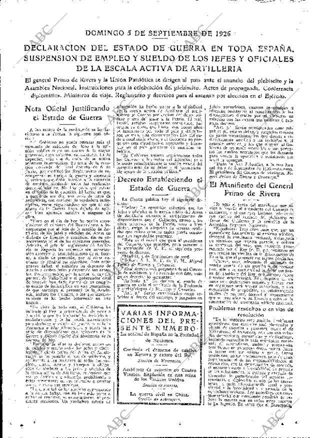 ABC MADRID 05-09-1926 página 15