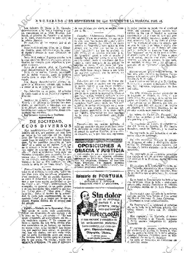 ABC MADRID 11-09-1926 página 16
