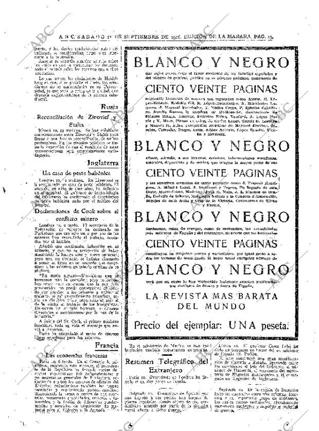 ABC MADRID 11-09-1926 página 23