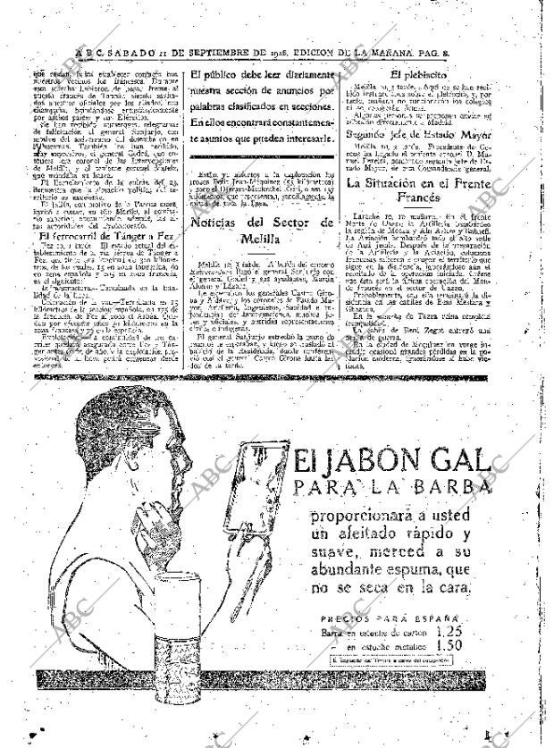 ABC MADRID 11-09-1926 página 8