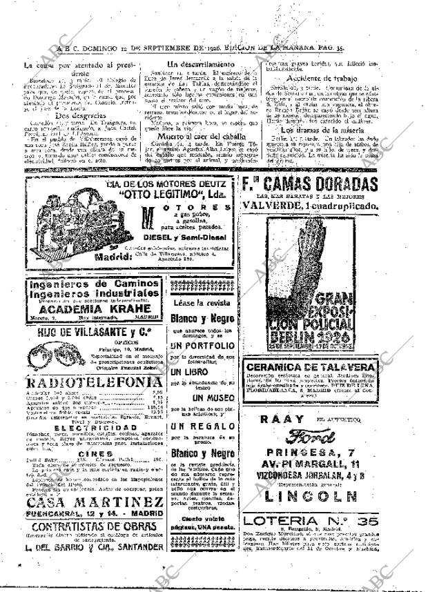 ABC MADRID 12-09-1926 página 35