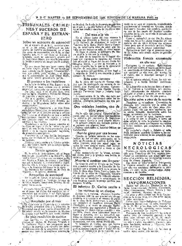 ABC MADRID 14-09-1926 página 20