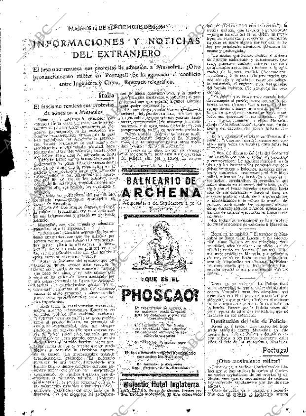 ABC MADRID 14-09-1926 página 21