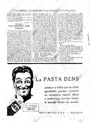 ABC MADRID 14-09-1926 página 6