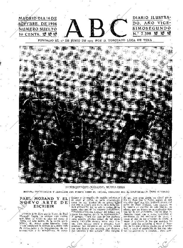 ABC MADRID 16-09-1926 página 3