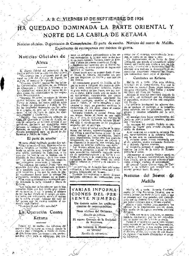 ABC MADRID 17-09-1926 página 9