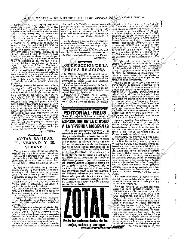 ABC MADRID 21-09-1926 página 11