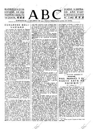 ABC MADRID 21-09-1926 página 3