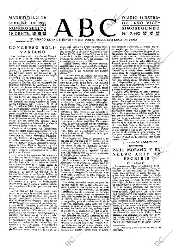 ABC MADRID 21-09-1926 página 3