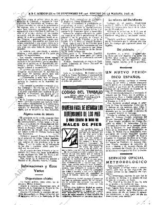 ABC MADRID 22-09-1926 página 16