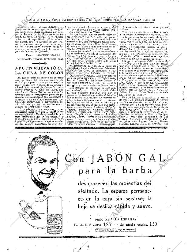 ABC MADRID 23-09-1926 página 6