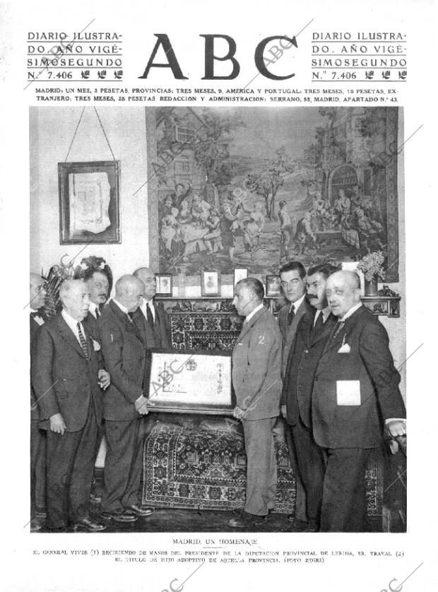ABC MADRID 25-09-1926 página 1