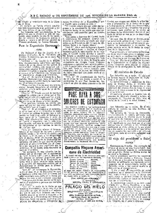 ABC MADRID 25-09-1926 página 18