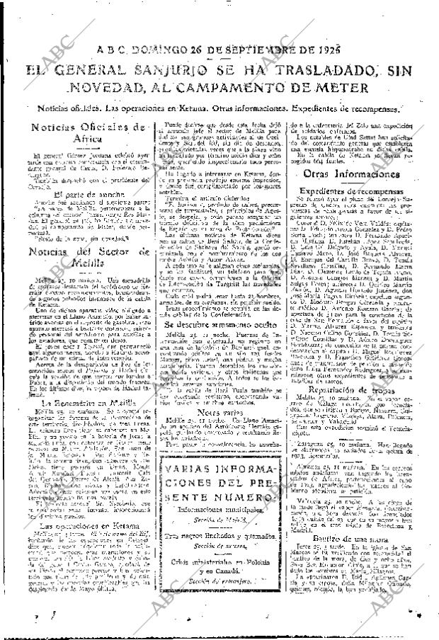 ABC MADRID 26-09-1926 página 15