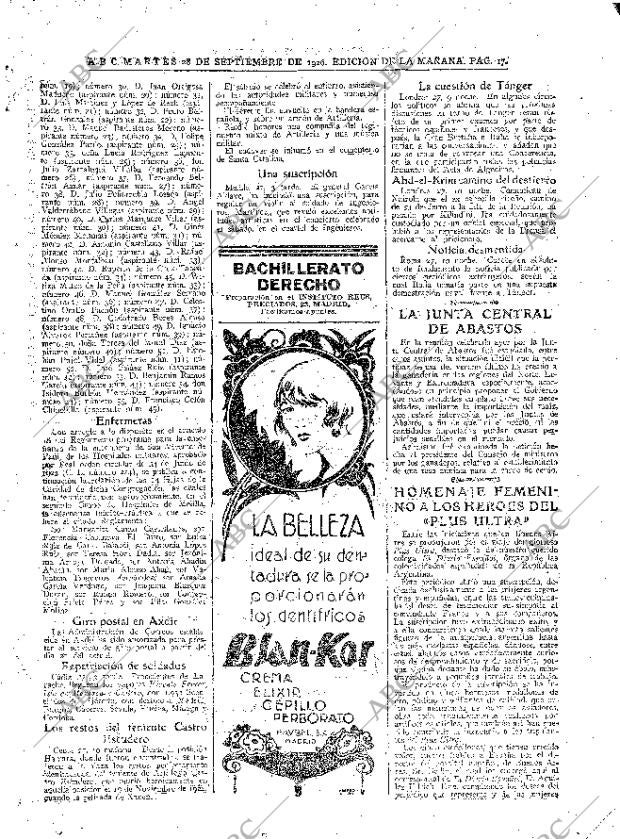 ABC MADRID 28-09-1926 página 17