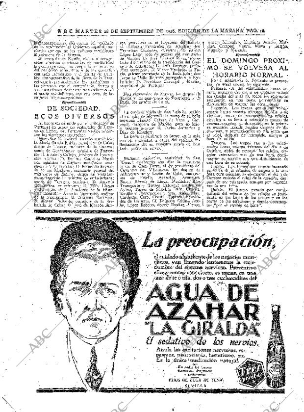 ABC MADRID 28-09-1926 página 18