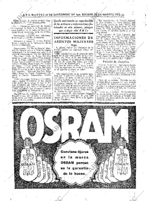 ABC MADRID 28-09-1926 página 22