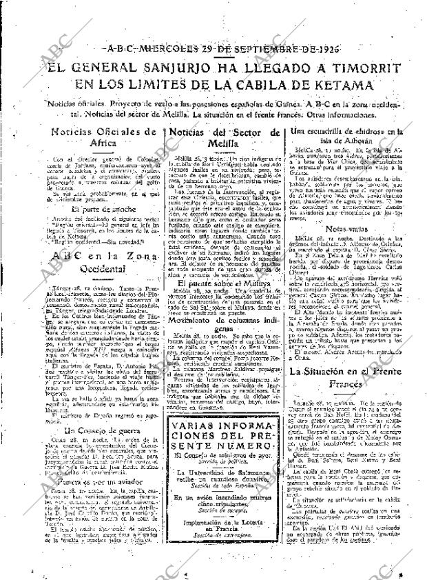 ABC MADRID 29-09-1926 página 15