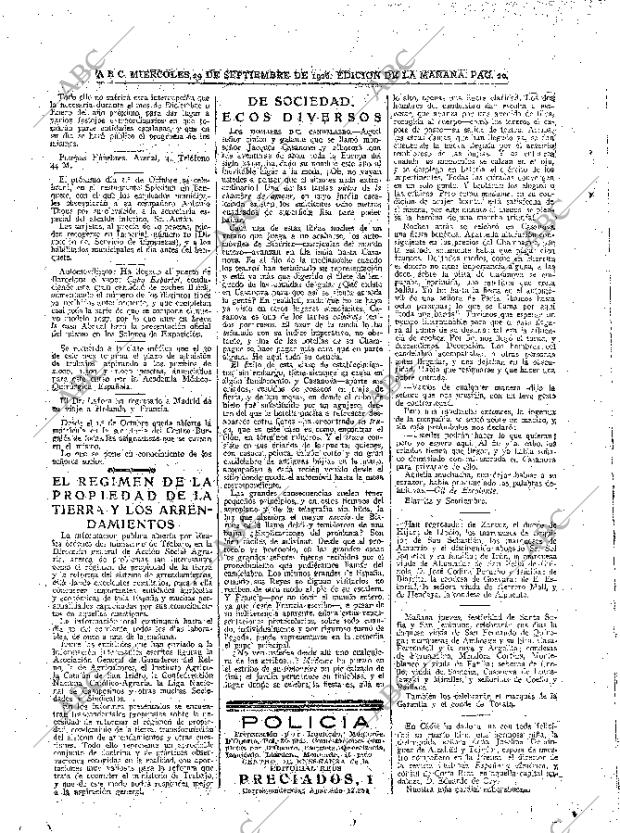 ABC MADRID 29-09-1926 página 20