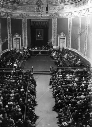 Ceremonia de apertura de curso en el paraninfo de la Universidad Central,...